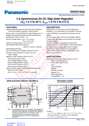 NN30310AA Datasheet PDF Panasonic Corporation