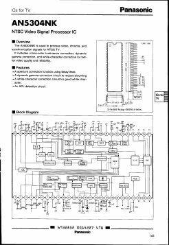 AN5304 Datasheet PDF Panasonic Corporation