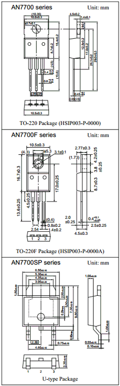 AN7700F Datasheet PDF Panasonic Corporation