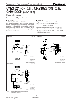 CNA1009H Datasheet PDF Panasonic Corporation