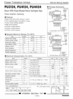 PU4424 Datasheet PDF Panasonic Corporation