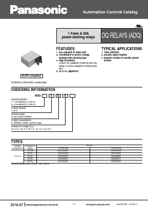 ADQ13Q04H Datasheet PDF Panasonic Corporation