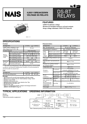 DSBT2-M-DC3V Datasheet PDF Panasonic Corporation