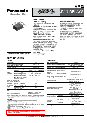 JVN1AF-24V-F Datasheet PDF Panasonic Corporation