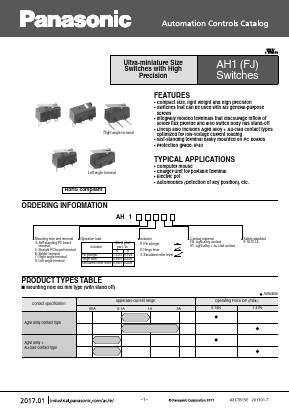 AH178461-A Datasheet PDF Panasonic Corporation