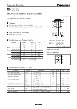 XP5553 Datasheet PDF Panasonic Corporation