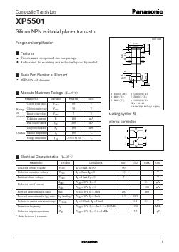 XP5501 Datasheet PDF Panasonic Corporation