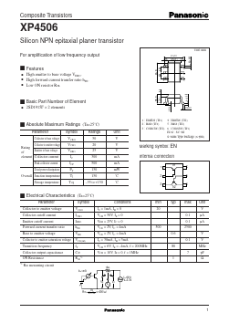 XP4506 Datasheet PDF Panasonic Corporation