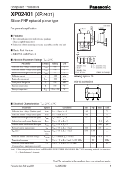 XP2401 Datasheet PDF Panasonic Corporation