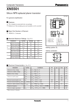XN5501 Datasheet PDF Panasonic Corporation