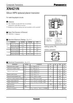 XN421N Datasheet PDF Panasonic Corporation