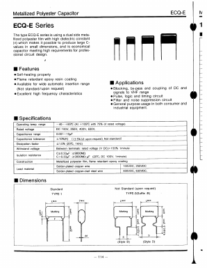 ECQ-E1474KF3 Datasheet PDF Panasonic Corporation