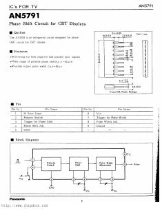 AN5791 Datasheet PDF Panasonic Corporation
