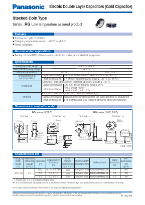 EECRG0V105N Datasheet PDF Panasonic Corporation