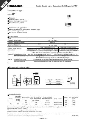 EECRF0H684 Datasheet PDF Panasonic Corporation