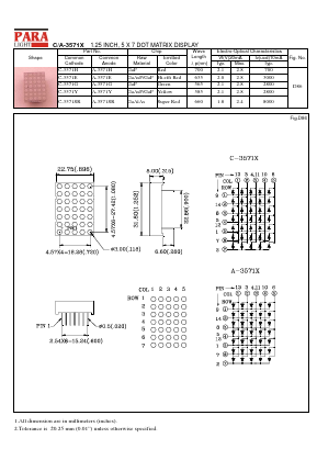 A-3571E Datasheet PDF Para Light Electronics