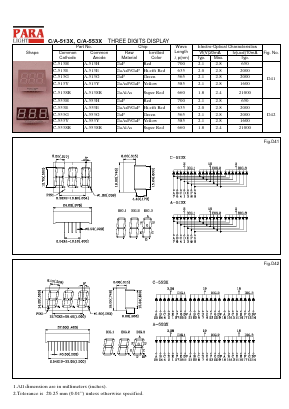 C-513H Datasheet PDF Para Light Electronics