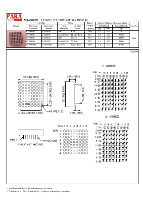 A-3880E Datasheet PDF Para Light Electronics