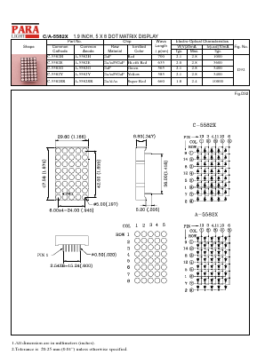 C-5582SR Datasheet PDF Para Light Electronics