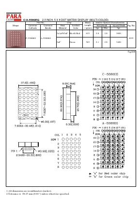 A-5580EG Datasheet PDF Para Light Electronics