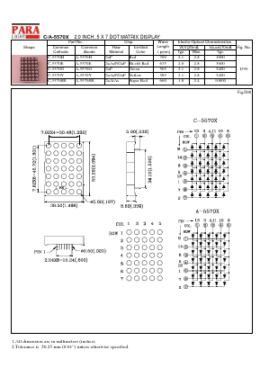 C-5570H Datasheet PDF Para Light Electronics