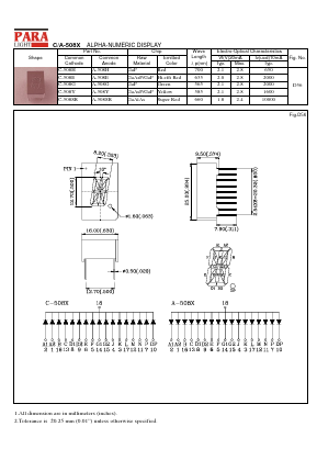 A-508G Datasheet PDF Para Light Electronics