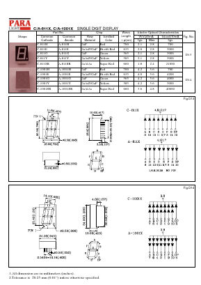 C-1001H_ Datasheet PDF Para Light Electronics