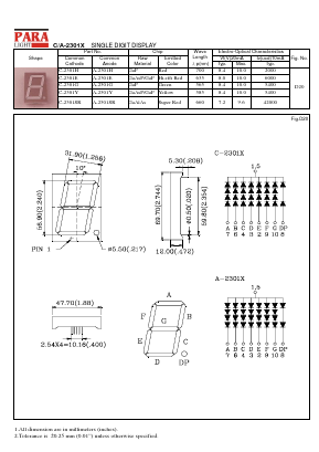 C-2301H_ Datasheet PDF Para Light Electronics