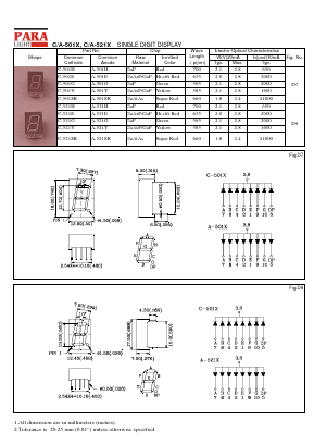 C-501SR_ Datasheet PDF Para Light Electronics