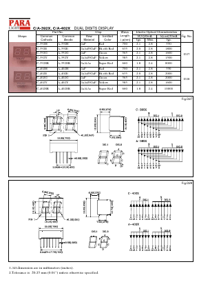 A-402H_ Datasheet PDF Para Light Electronics