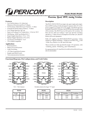 PS392CSE Datasheet PDF Pericom Semiconductor
