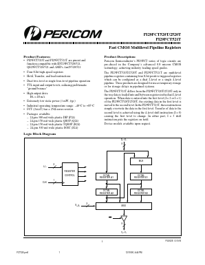 PI29FCT521T Datasheet PDF Pericom Semiconductor