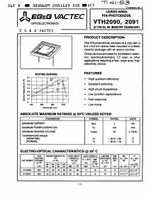 VTH2090 Datasheet PDF PerkinElmer Inc