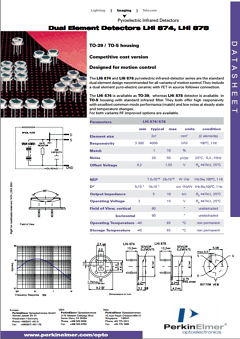 LHI878 Datasheet PDF PerkinElmer Inc