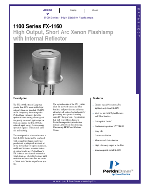 FX1165 Datasheet PDF PerkinElmer Inc
