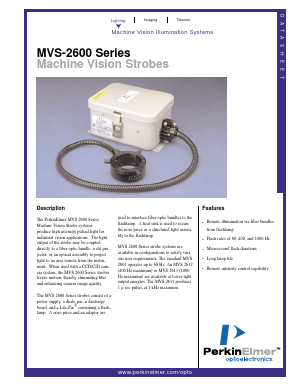 MVS-2601 Datasheet PDF PerkinElmer Inc