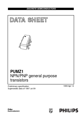 PUMZ1 Datasheet PDF Philips Electronics