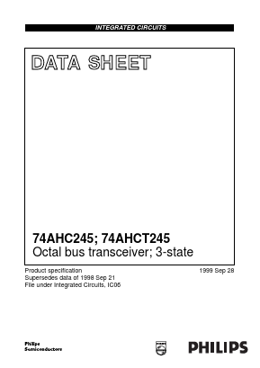 74AHCT245 Datasheet PDF Philips Electronics