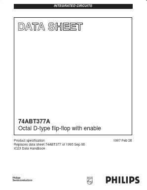 74ABT377AN Datasheet PDF Philips Electronics