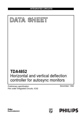 TDA4852 Datasheet PDF Philips Electronics