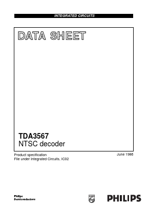TDA3567 Datasheet PDF Philips Electronics