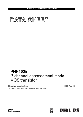 PHP1025 Datasheet PDF Philips Electronics