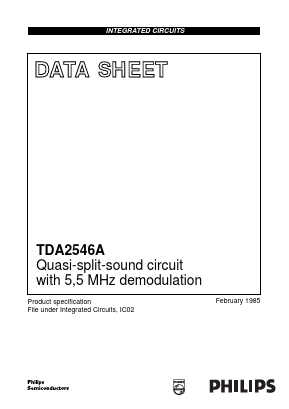 TDA2546A Datasheet PDF Philips Electronics