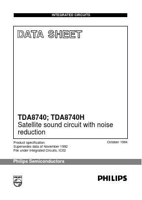 TDA8740 Datasheet PDF Philips Electronics
