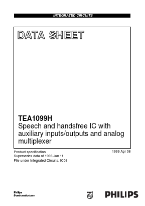 TEA1099 Datasheet PDF Philips Electronics