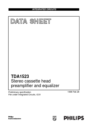 TDA1523 Datasheet PDF Philips Electronics