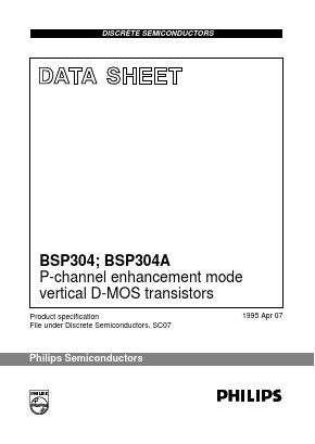 BSP304A Datasheet PDF Philips Electronics