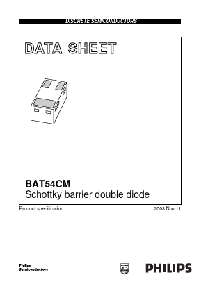 BAT54CM Datasheet PDF Philips Electronics