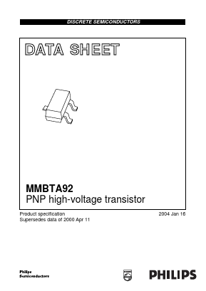 MMBTA92 Datasheet PDF Philips Electronics