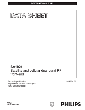 SA1921 Datasheet PDF Philips Electronics